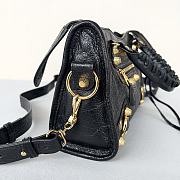 Kitlife Balenciaga City shoulder bag in black leather - 23*14*9cm - 4