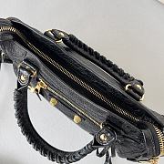 Kitlife Balenciaga City shoulder bag in black leather - 23*14*9cm - 5