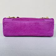 	 Kitlife Balenciaga City shoulder bag in leather deep pink - 23*14*9cm - 4
