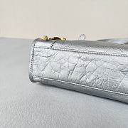 	 Kitlife Balenciaga City shoulder bag in silver leather - 23*14*9cm - 2