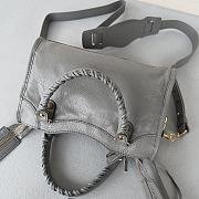 	 Kitlife Balenciaga City shoulder bag in gray leather - 23*14*9cm - 4