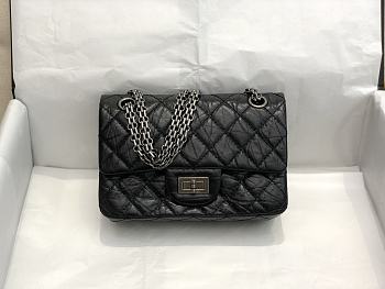 	 Kitlife Chanel Reissue 2.55 Small Black Silver Hardware - 20x15.5x6cm