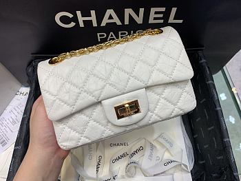 	 Kitlife Chanel Reissue 2.55 Small White Gold Hardware - 20x15.5x6cm