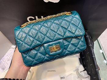 	 Kitlife Chanel Reissue 2.55 Small Blue Gold Hardware - 20x15.5x6cm