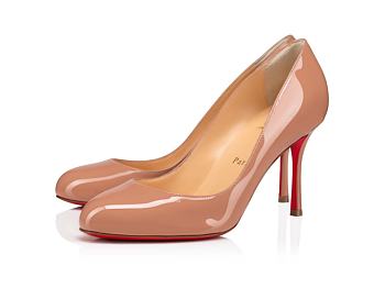 Kitlife Christian Louboutin Dolly Pump 85 mm Nude Patent calf leather 