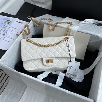 Kitlife Chanel Reissue 2.55 Meddium White Gold Hardware - 24cm