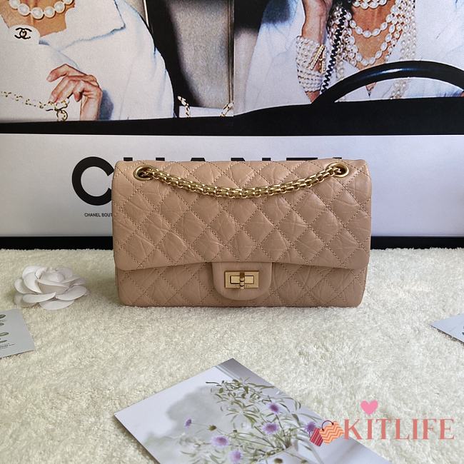 Kitlife Chanel Reissue 2.55 Meddium Beige Gold Hardware - 24cm - 1