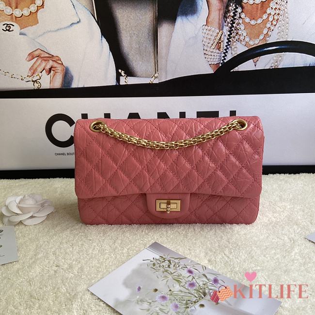 Kitlife Chanel Reissue 2.55 Meddium Pink Gold Hardware - 24cm - 1