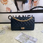 Kitlife Chanel Reissue 2.55 Meddium Navy Blue Gold Hardware - 24cm - 1