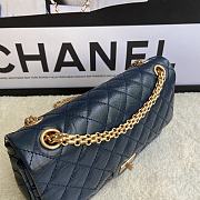 Kitlife Chanel Reissue 2.55 Meddium Navy Blue Gold Hardware - 24cm - 6