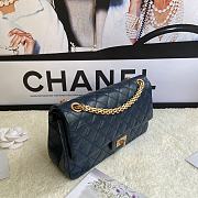 Kitlife Chanel Reissue 2.55 Meddium Navy Blue Gold Hardware - 24cm - 5