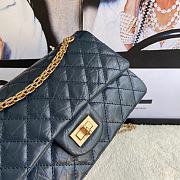 Kitlife Chanel Reissue 2.55 Meddium Navy Blue Gold Hardware - 24cm - 3