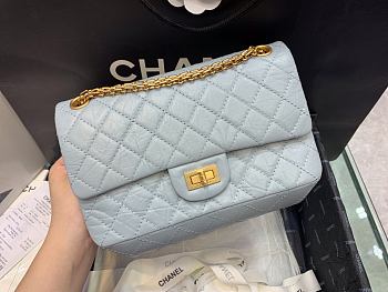 Kitlife Chanel Reissue 2.55 Meddium Light Blue Gold Hardware - 24cm