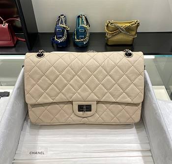 	 Kitlife Chanel Reissue 2.55 Maxi Cream Silver Hardware - 31cm