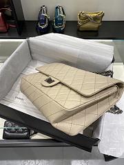	 Kitlife Chanel Reissue 2.55 Maxi Cream Silver Hardware - 31cm - 5