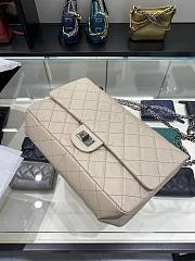 	 Kitlife Chanel Reissue 2.55 Maxi Cream Silver Hardware - 31cm - 4