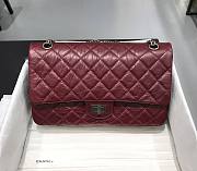 	 Kitlife Chanel Reissue 2.55 Maxi Burgundy Silver Hardware - 31cm - 1