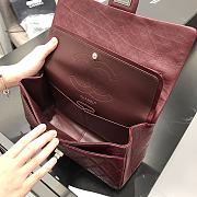 	 Kitlife Chanel Reissue 2.55 Maxi Burgundy Silver Hardware - 31cm - 4