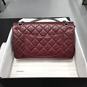 	 Kitlife Chanel Reissue 2.55 Maxi Burgundy Silver Hardware - 31cm - 2