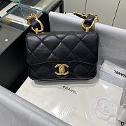 Kitlife Chanel Oversized Chain Flap Bag Mini Black - 13x17x6cm - 1