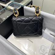 Kitlife Chanel Oversized Chain Flap Bag Mini Black - 13x17x6cm - 5