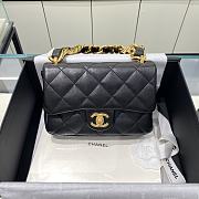 	 Kitlife Chanel Oversized Chain Flap Bag Small Black - 17x21x6cm - 1