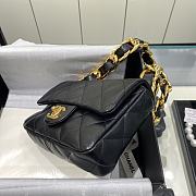 	 Kitlife Chanel Oversized Chain Flap Bag Small Black - 17x21x6cm - 5