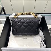 	 Kitlife Chanel Oversized Chain Flap Bag Small Black - 17x21x6cm - 2