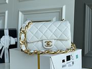 Kitlife Chanel Oversized Chain Flap Bag Small White - 17x21x6cm - 1