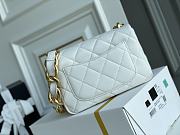 Kitlife Chanel Oversized Chain Flap Bag Small White - 17x21x6cm - 5