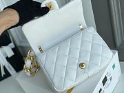 Kitlife Chanel Oversized Chain Flap Bag Small White - 17x21x6cm - 4