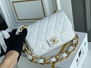 Kitlife Chanel Oversized Chain Flap Bag Small White - 17x21x6cm - 2