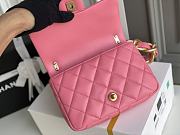 Kitlife Chanel Oversized Chain Flap Bag Small Pink - 17x21x6cm - 5