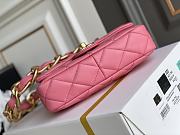Kitlife Chanel Oversized Chain Flap Bag Small Pink - 17x21x6cm - 2