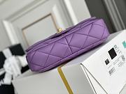 Kitlife Chanel Oversized Chain Flap Bag Small Purple - 17x21x6cm - 4