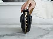 Kitlife Chanel Pouch Lambskin & Gold-Tone Metal Black - 16 × 16 × 5.5 cm - 4