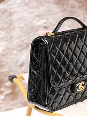 Kitlife Chanel Patent Calfskin & Gold-Tone Metal Black Large Backpack - 31.5cmx31cmx9cm - 5