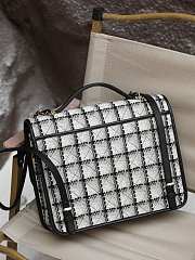 	 Kitlife Chanel Cotton & Wool Tweed & Gold-Tone Metal Ecru, Grey, Beige & Black - 31.5cmx31cmx9cm - 4