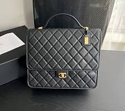 	 Kitlife Chanel Calfskin & Gold-Tone Metal Black Large Backpack - 31.5cmx31cmx9cm - 1