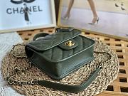 Kitlife Chanel Small Flap Bag with top handle green - 17 × 20.5 × 6 cm - 3