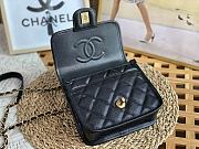 	 Kitlife Chanel Small Flap Bag with top handle black - 17 × 20.5 × 6 cm - 2