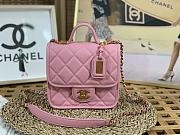 	 Kitlife Chanel Small Flap Bag with top handle pink - 17 × 20.5 × 6 cm - 1