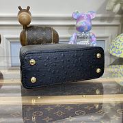 Kitlife Louis Vuitton Capucines Mini Ostrich Leather Black - 21*14*8cm - 4