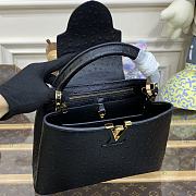 	 Kitlife Louis Vuitton Capucines Small Ostrich Leather Black - 27*18*9cm - 2