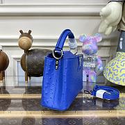 	 Kitlife Louis Vuitton Capucines Mini Ostrich Leather Blue - 21*14*8cm - 2