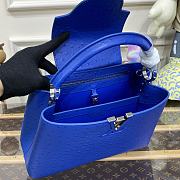 	 Kitlife Louis Vuitton Capucines Small Ostrich Leather Blue - 27*18*9cm - 5