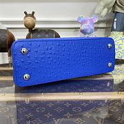 	 Kitlife Louis Vuitton Capucines Small Ostrich Leather Blue - 27*18*9cm - 4