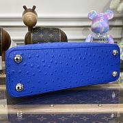 	 Kitlife Louis Vuitton Capucines Medium Ostrich Leather Blue - 31.5*20*11cm - 3