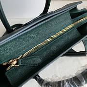 Kitlife Celine Nano Luggage Bag In Drummed Calfskin Green - 20 X 20 X 10 CM - 6