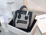 	 Kitlife Celine Nano Luggage Bag Canvas Black and Gray - 20 X 20 X 10 CM - 1